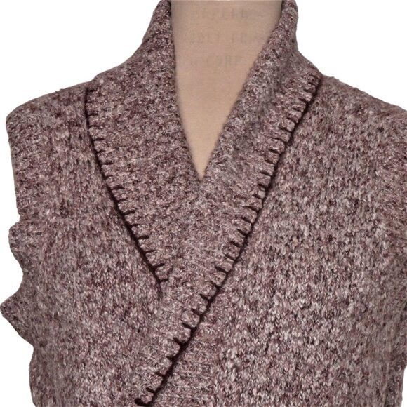 Woolrich Women's Hazelberry Heather Long Knit Belted Tunic Vest Size XL - Picture 4 of 10